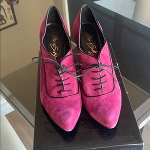 Miss Sixty fuchsia suede pumps